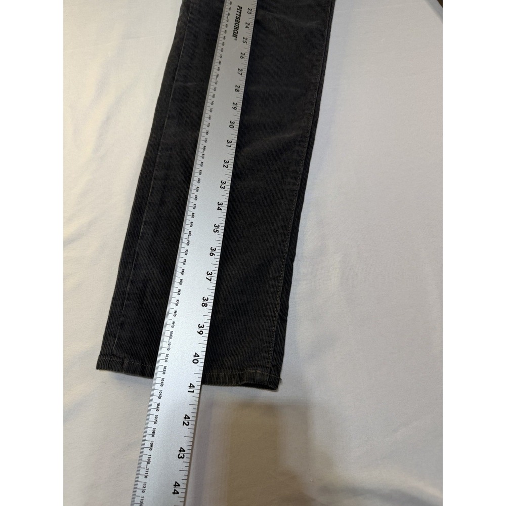 Eddie Bauer Women's Size 6 Corduroy Pants Boyfriend Slim Fit , Leg‎ Relaxed Gray - Picture 2 of 9
